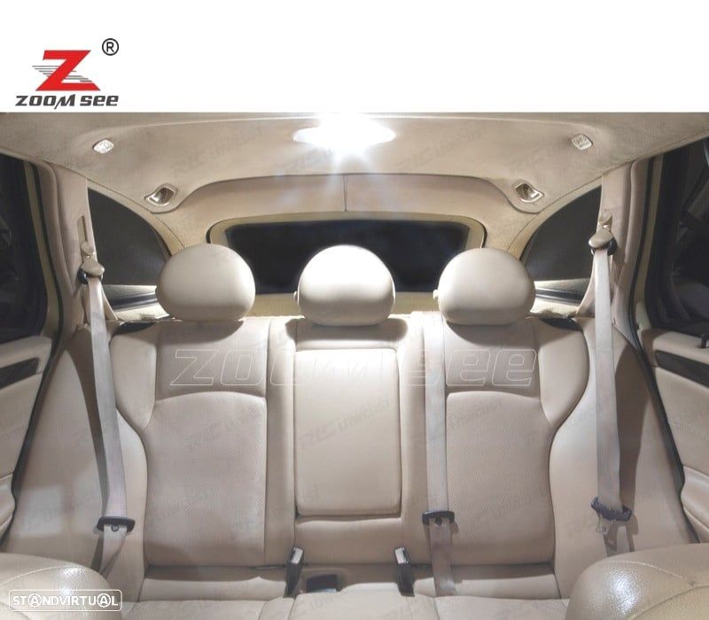 KIT COMPLETO DE 17 LÂMPADAS LED INTERIOR MERCEDES CLASE C W203 C180 C200 C220 C230 C240 C280 C320 C - 6