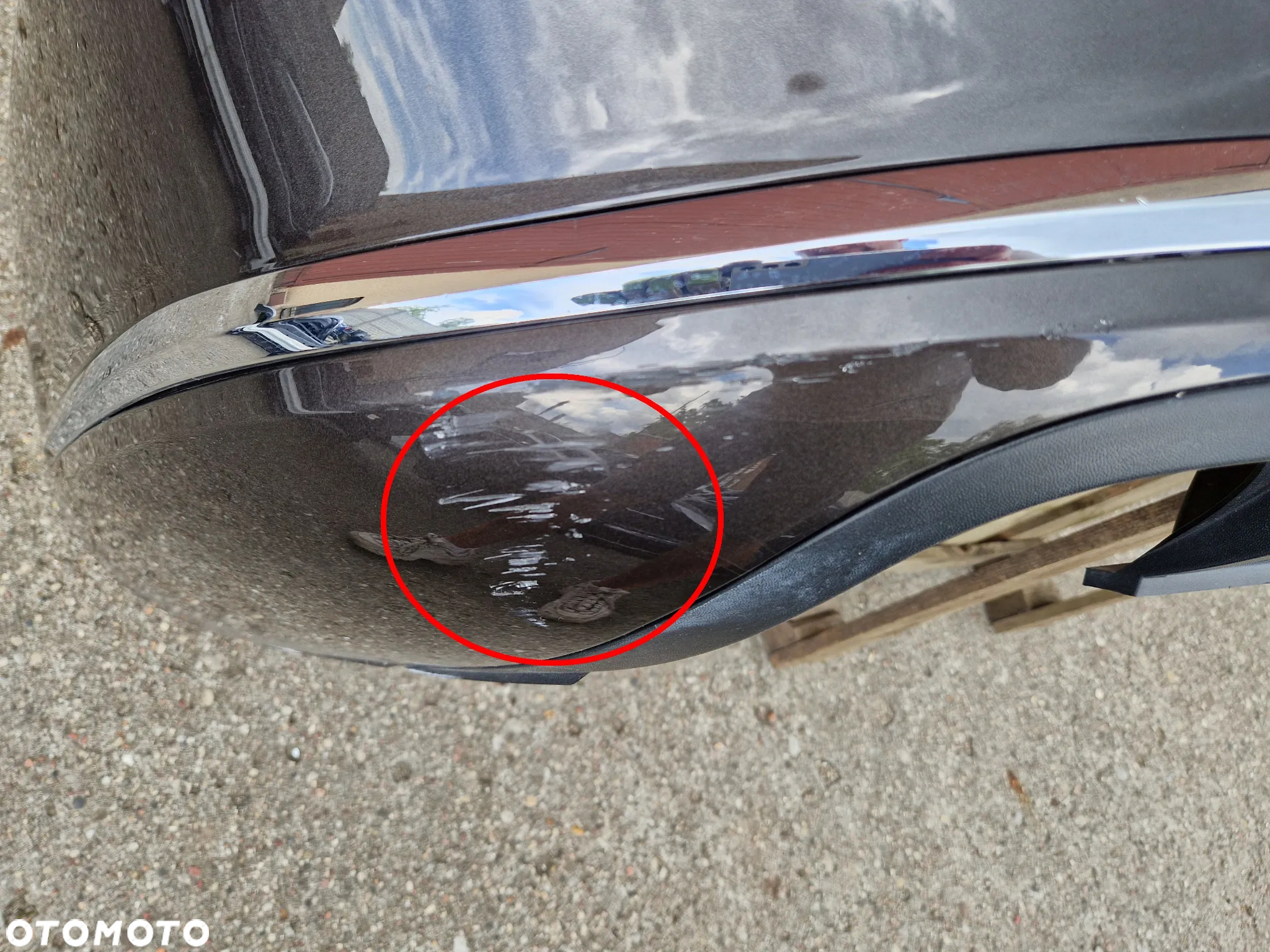 VW Passat B7 10- zderzak tylny chrom kombi 3AF HighLine - 4