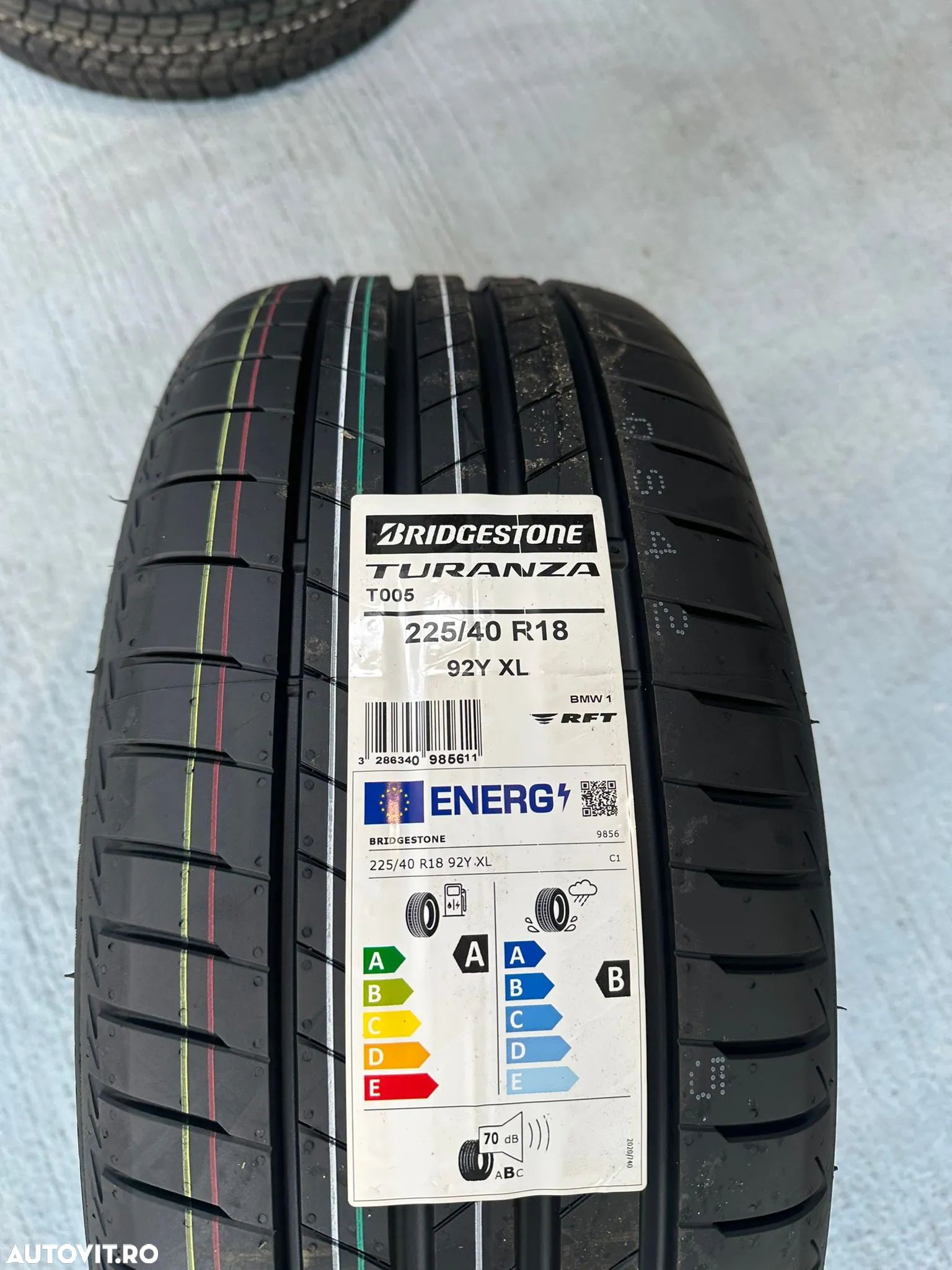 Anvelope noi vara 225/40 R18 Bridgestone T005 92Y XL - 1