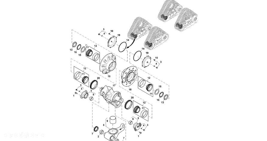 John Deere 9470RX - Dźwignia RE575993 (Gąsienice i obciążniki) - 1