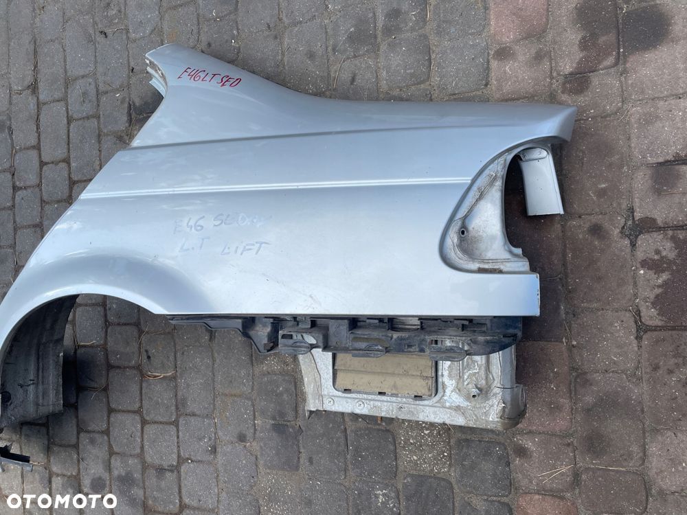 błotnik próg bmw e46 sedan lewy tył bdb stan titansilber - 3
