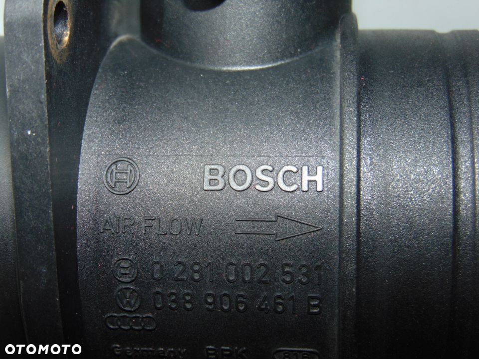 ORYGINAŁ przepływomierz 0281002531 038906461B VW Golf 4 IV Bora Sharan Seat Leon Alhambra 1.9 TDI - 9