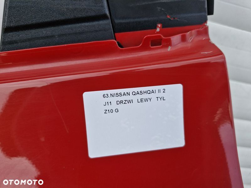 NISSAN QASHQAI 2 II J11 DRZWI LEWY TYŁ LEWE TYLNE Z10 G - 5