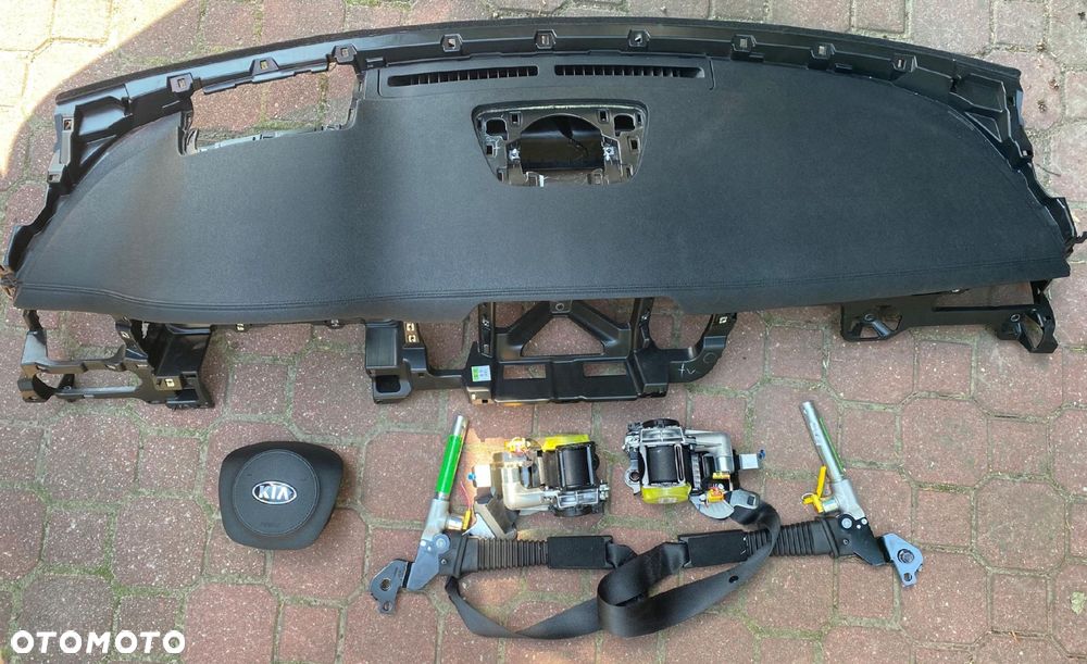 KOMPLET DESKA HEAD UP HUD PASY PODUSZKI AIRBAG KIA SORENTO III LIFT