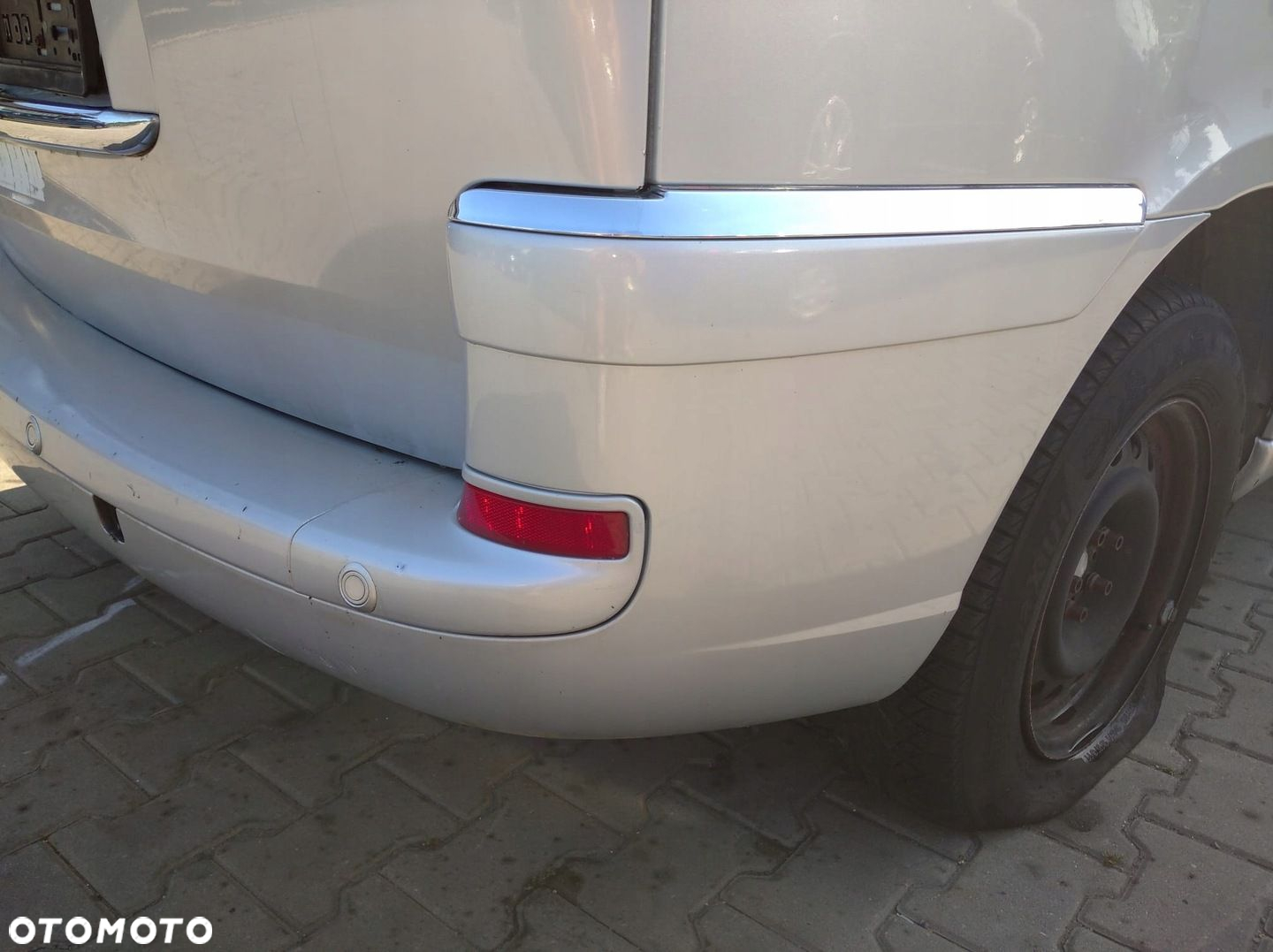 CITROEN C8 EB 2008-2014 LIFT ZDERZAK TYŁ CHROM  PDC SREBRNY EZR - 3
