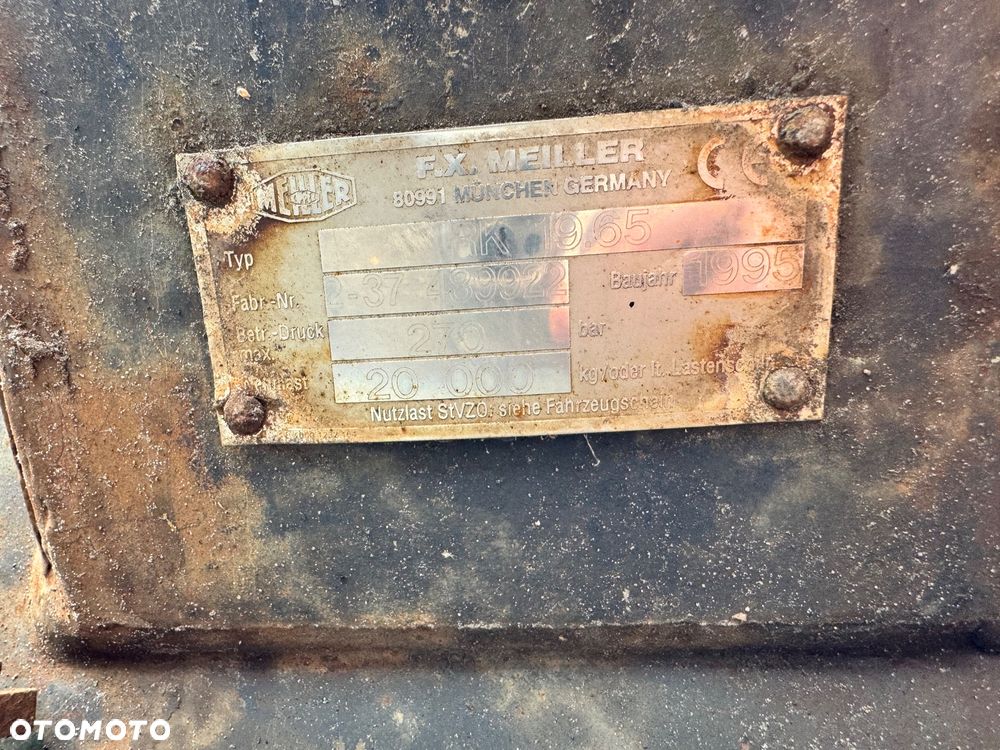 Hakowiec, urządzenie hakowe Meiller RK 19.65, 1995r. - 4