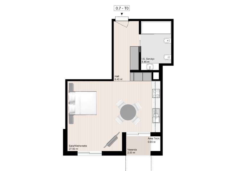 White II J/Praias, T0 c/Varanda e Lug. Garagem - Grande imagem: 2/44