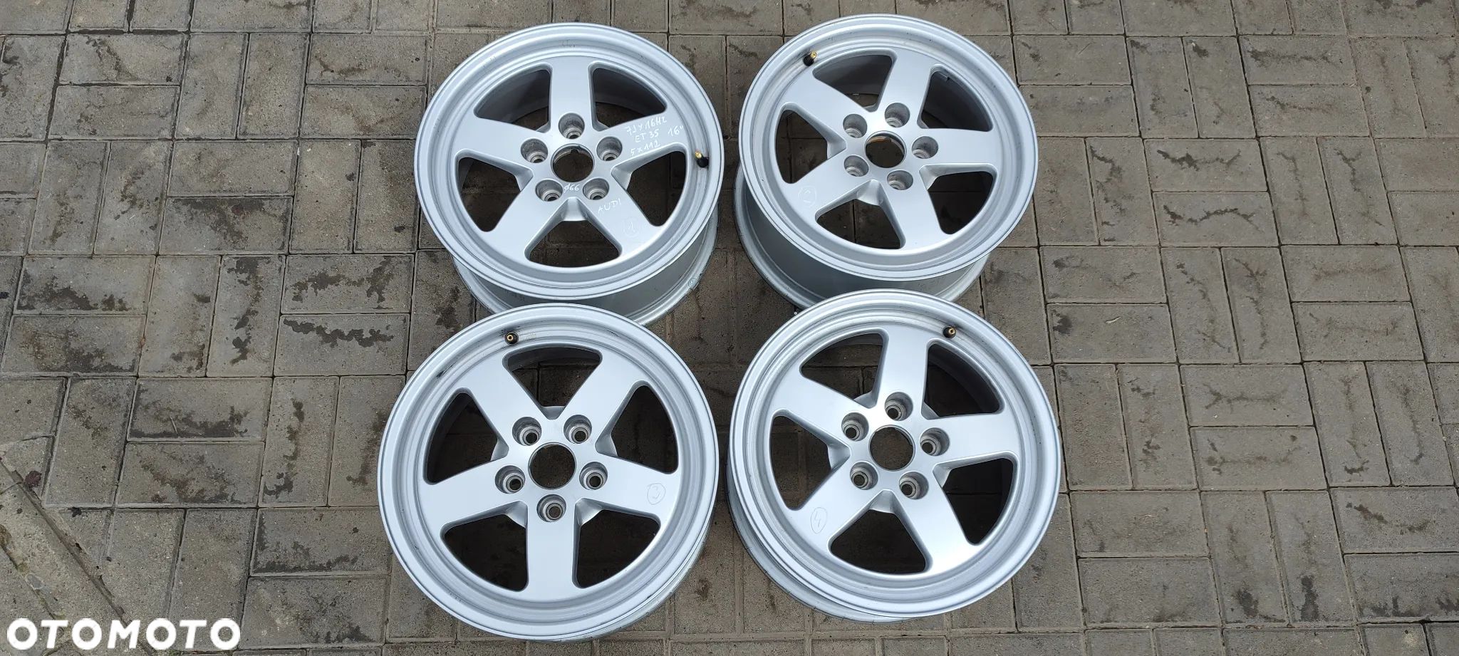 FELGI AULMINIOWE 8W0601025 5x112 7Jx16 CALI ET 35 AUDI A4B8 B9 KOMPLET 4 SZTUKI - 1