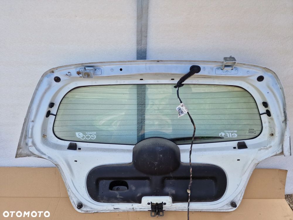 RENAULT TWINGO II 07-12 KLAPA TYLNA TYLNIA TYŁ KOMPLETNA BIAŁA , NR AUKCJI KL2 - 9