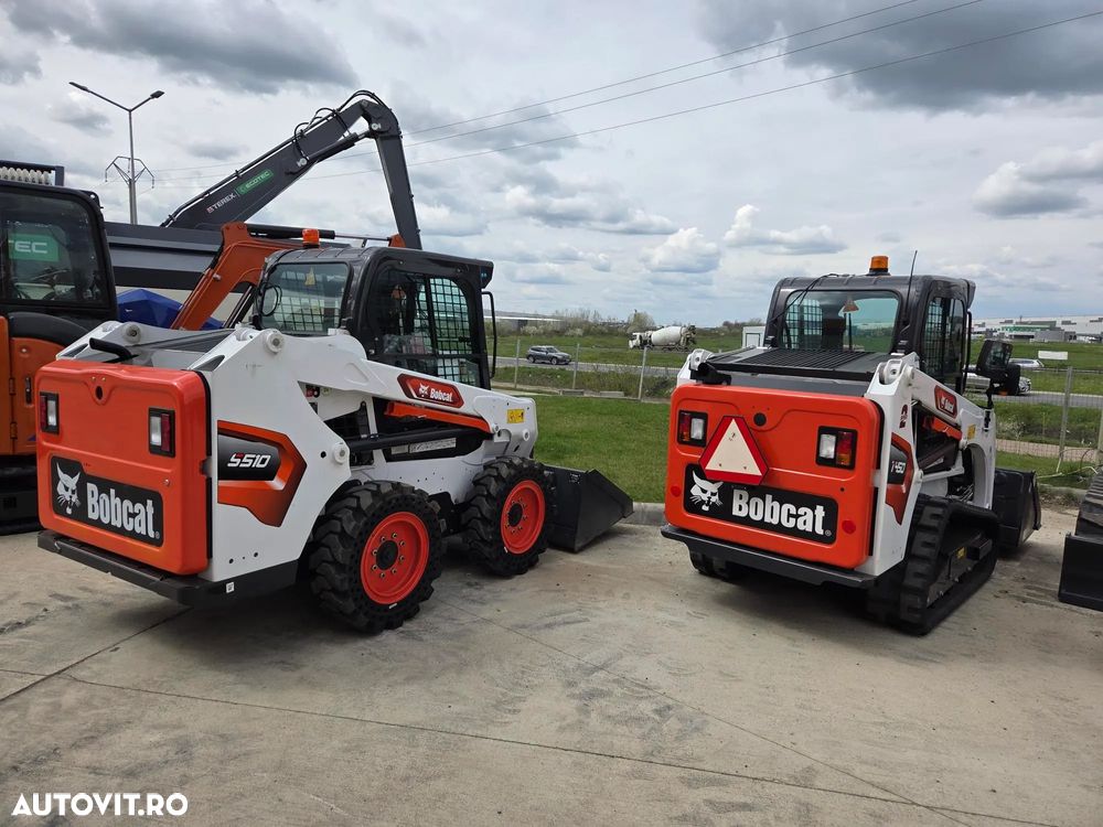 Bobcat S510, NOU 2025, ridica 810kg la 2,7t, ANVELOPE PLINE, Aer conditionat, usa cabina, motor Kubota 50CP, sist hidraulic suplimentar, cupa 1mc, furci, posibilitate leasing 5 ani-PROMOTIE 41.900 EUR+Tva - 34