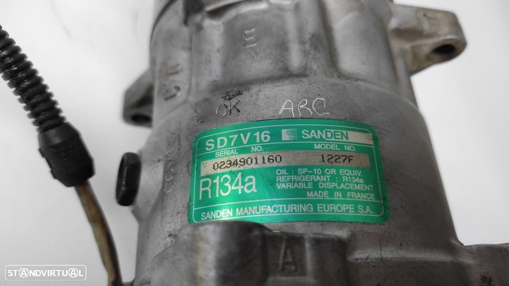 COMPRESSOR DE AR CONDICIONADO PEUGEOT 206 BERLINA XR - 2