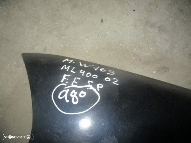 Guarda Lamas Gl980 MERCEDES W163 ML 2002 5P 0P PRETO ESQ - 2