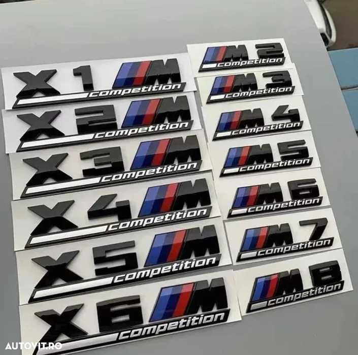 Emblema Sigla Logo BMW X1 X3 X4 X5 X6 M3 M4 M5 M6 M8 //M Competition - 2