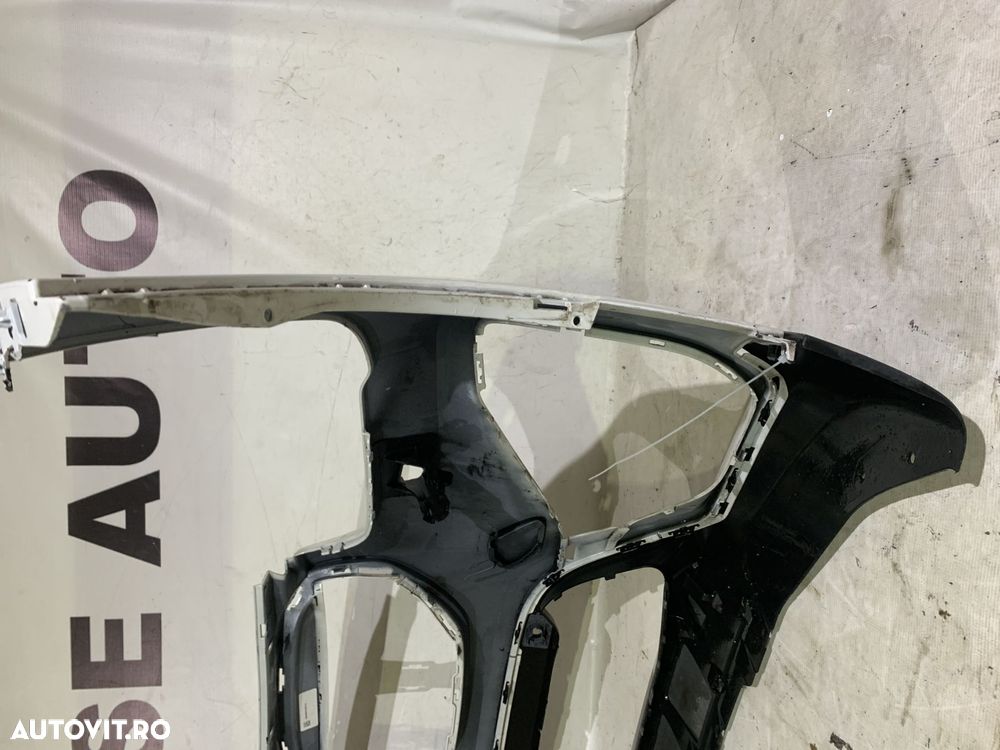 Bara fata BMW X1 F48, facelift, LCI, 2019, 2020, 2021, 2022, 2023, cod origine OE 51117954205, cu gauri pentru spalatori faruri si senzori de parcare (6). - 6