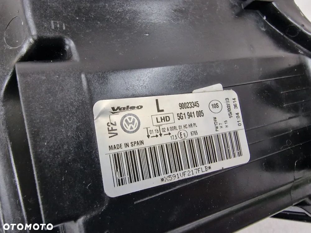 VW GOLF VII 7 12- LEWA LAMPA PRZEDNIA PRZÓD , NR 5G1941005 , NR AUKCJI LL110 - 16
