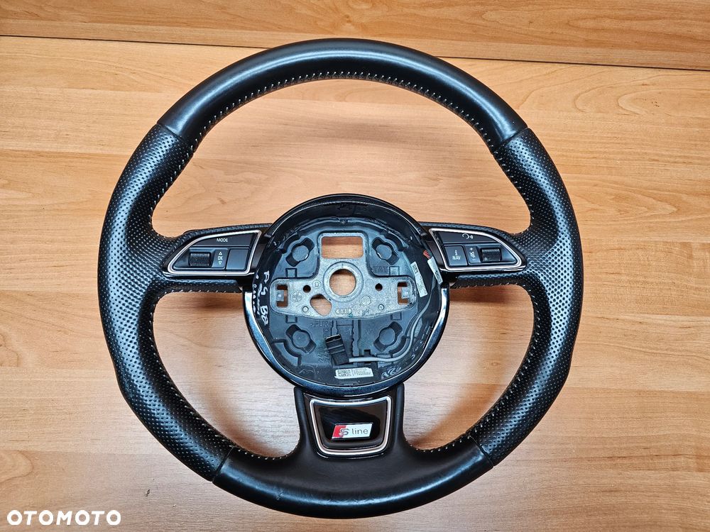 KIEROWNICA SKÓRA SKÓZANA AUDI A4 B8 S-LINE Z ŁOPATKAMI