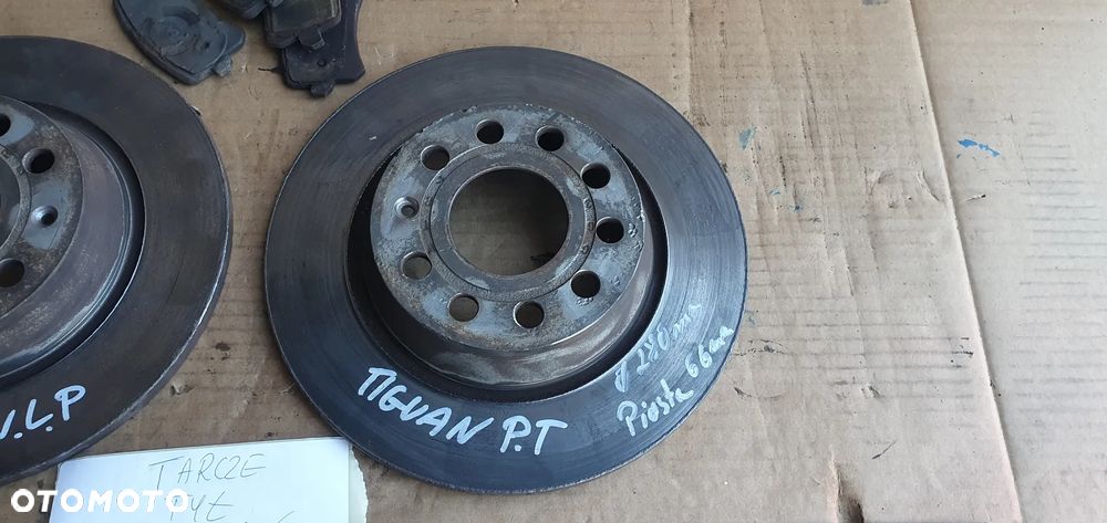 Tarcze klocki hamulcowe tył tylne 280mm VW Tiguan I Lift 2.0 TDI - 5