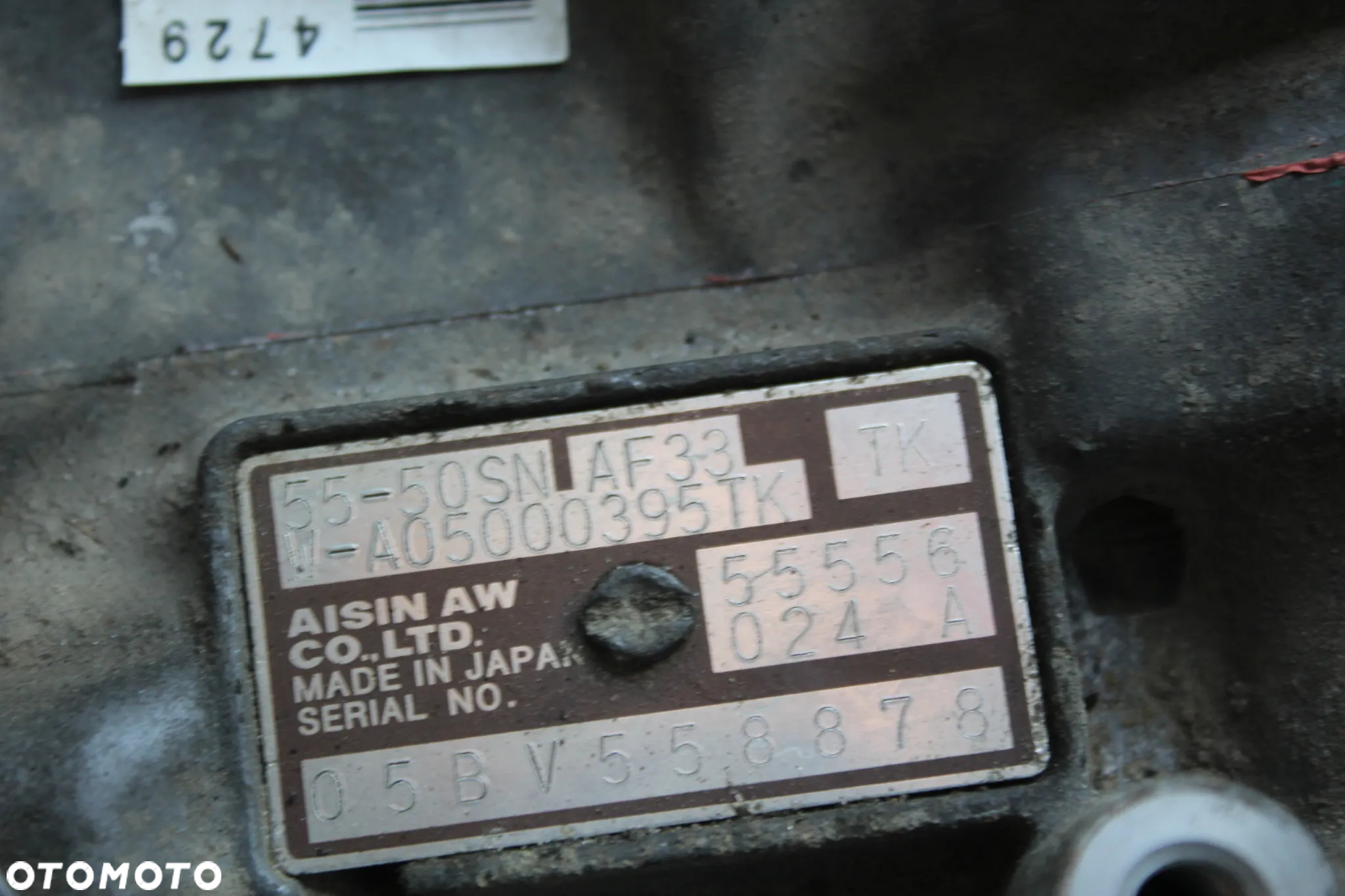 SKRZYNIA BIEGÓW AUTOMAT AF33 KONWERTER OPEL VECTRA C SIGNUM 3.2 B 55556024 TK - 6