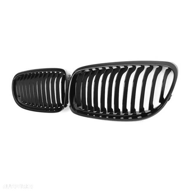 Set Grile Bara Fata Nari BMW E90 E91 2009-2012, Negru Lucios, Produse NOI - 2