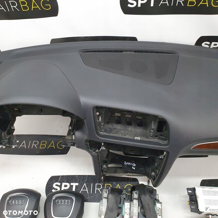 AUDI Q5 8R DESKA ROZDZIELCZA KONSOLA KOKPIT PULPIT PODUSZKI AIRBAG AIR BAG PASY KIT SET - 3