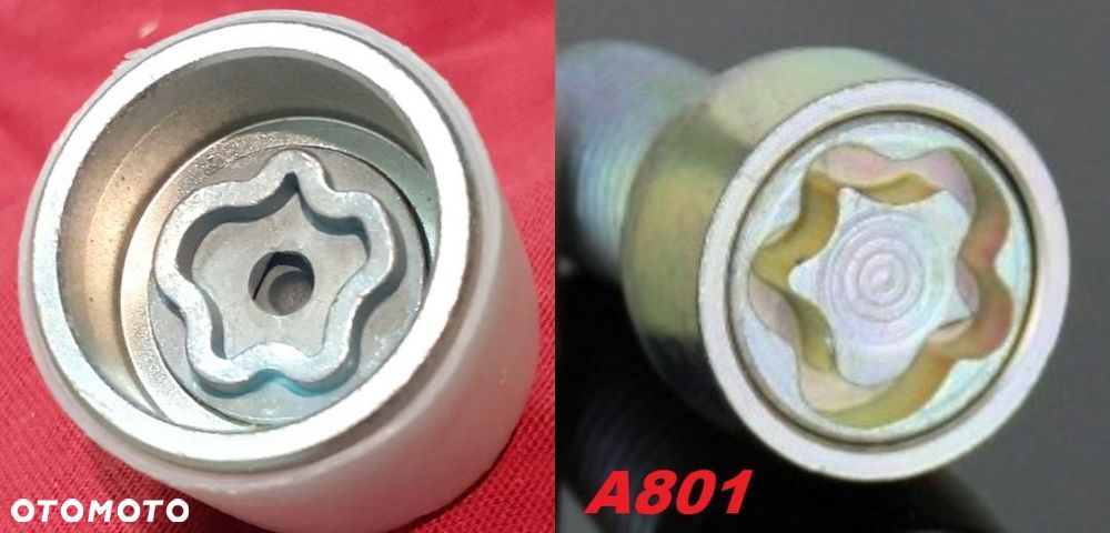 Nasadka zabezpieczająca Nakładka Adapter Złodziejka Do Śrub Audi (koniczynka) - 1