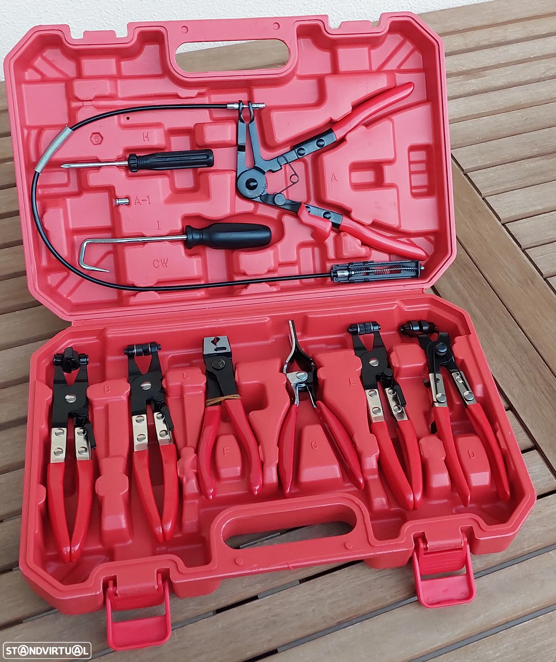 Conjunto Alicates Para Braçadeiras de Mola universal - 9 peças - 5