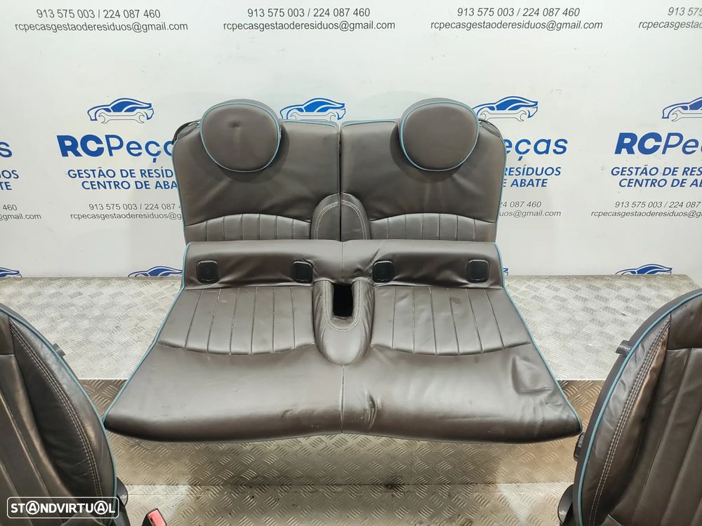 Conjunto de bancos em pele castanhos Mini Cooper S R57 Cabrio LCI - 4