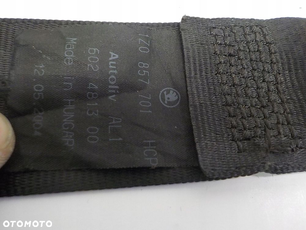 SKODA OCTAVIA II PAS BEZPIECZEŃSTWA LEWY 1Z0857701 602519000 - 3