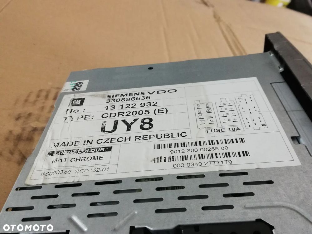 RADIO OPEL MERIVA A 330886636 - 2