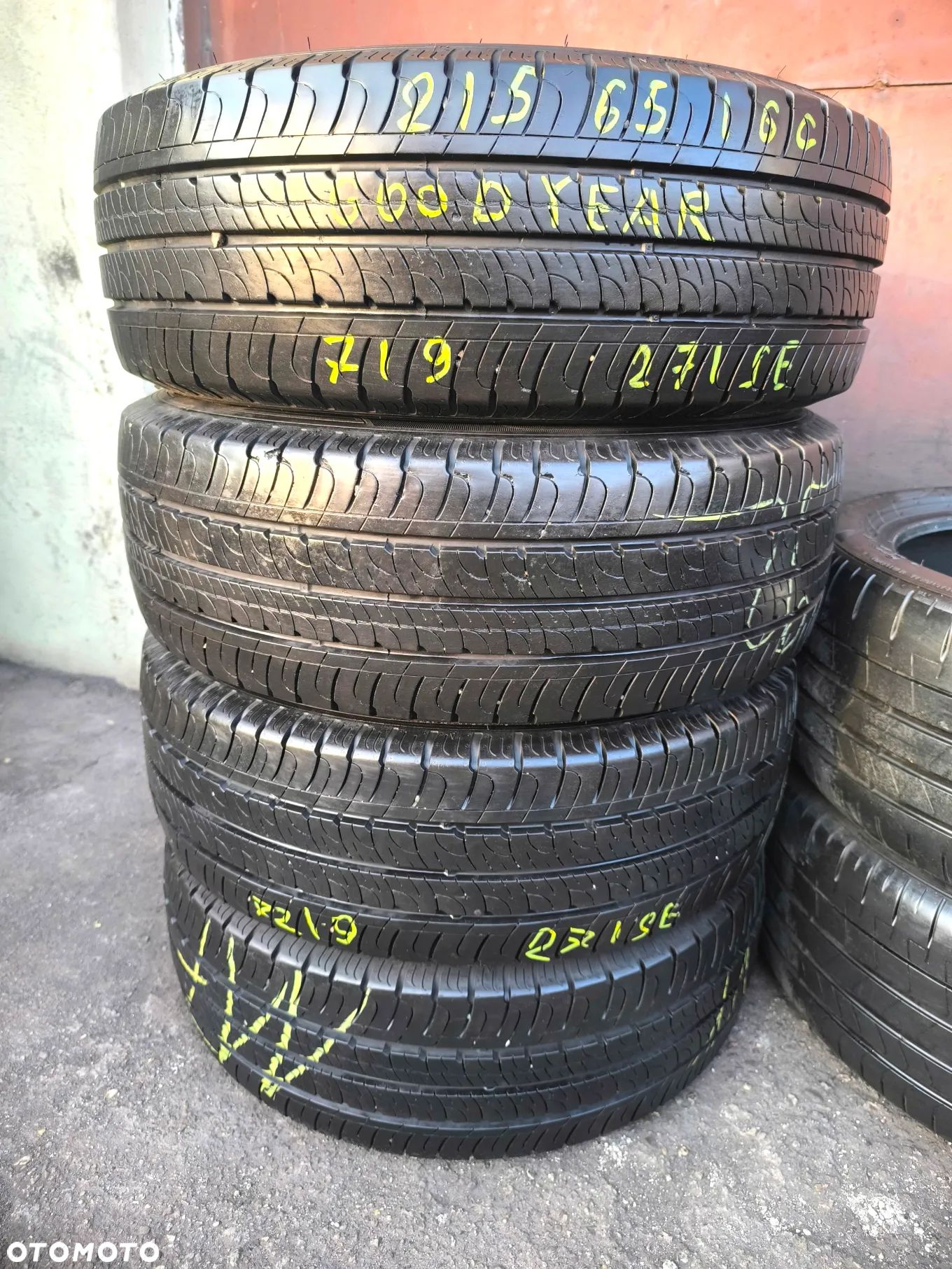 215/65R16C 109/107T 16 C Opony Letnie Lato GOODYEAR EFFICIENT GRIP CARGO 7,5mm Legnica ALU-RAD 215/65 - 1