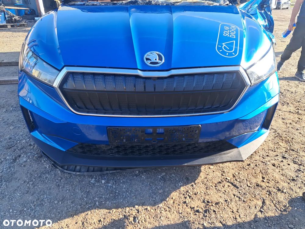 PRZÓD LAMPA LEWA PRAWA KOMPLET CHŁODNIC PAS PRZEDNI BELKA POD ZDERZAK SKODA ENYAQ IV 2022 - 1