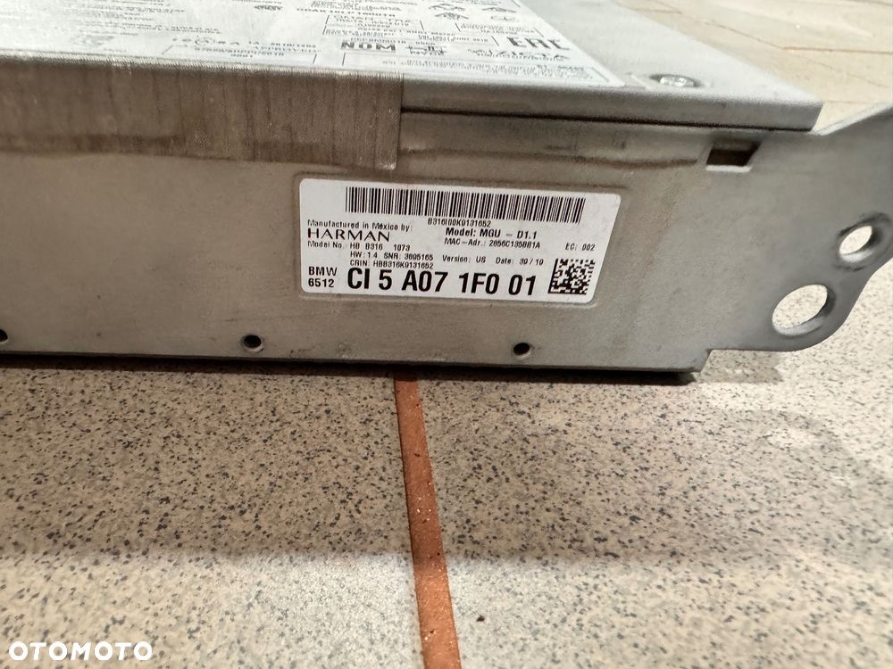 BMW X3 G01 MGU NAWIGACJA 5A071F0 65125A071F0 Headunit High 3 - 2