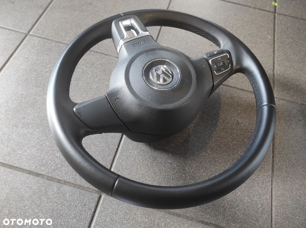 KIEROWNICA 3 RAMIENNA MULTIFUNKCJA SKÓRA SKÓRZANA VW SIROCCO CADDY GOLF 5 6 PASSAT B6 B7 CC POLO 5 6 EOS TOURAN UP KOMPLET WYSYŁKA !!! - 9