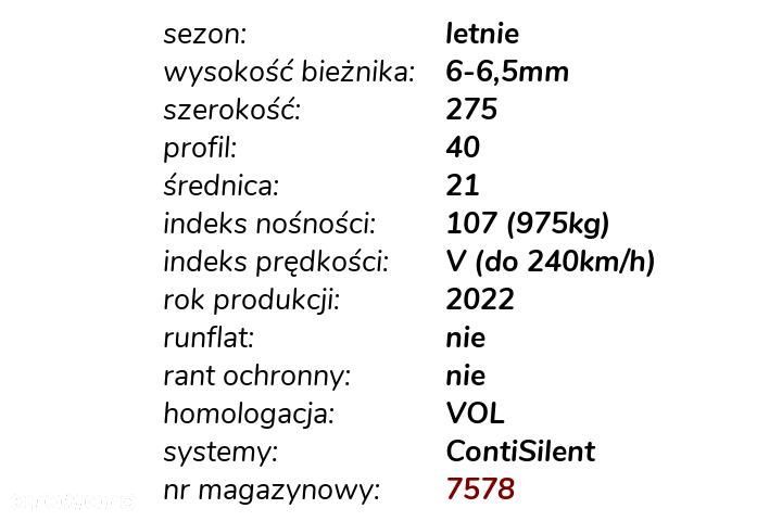 Continental PremiumContact 6 ContiSilent 275/40 R21 - 3