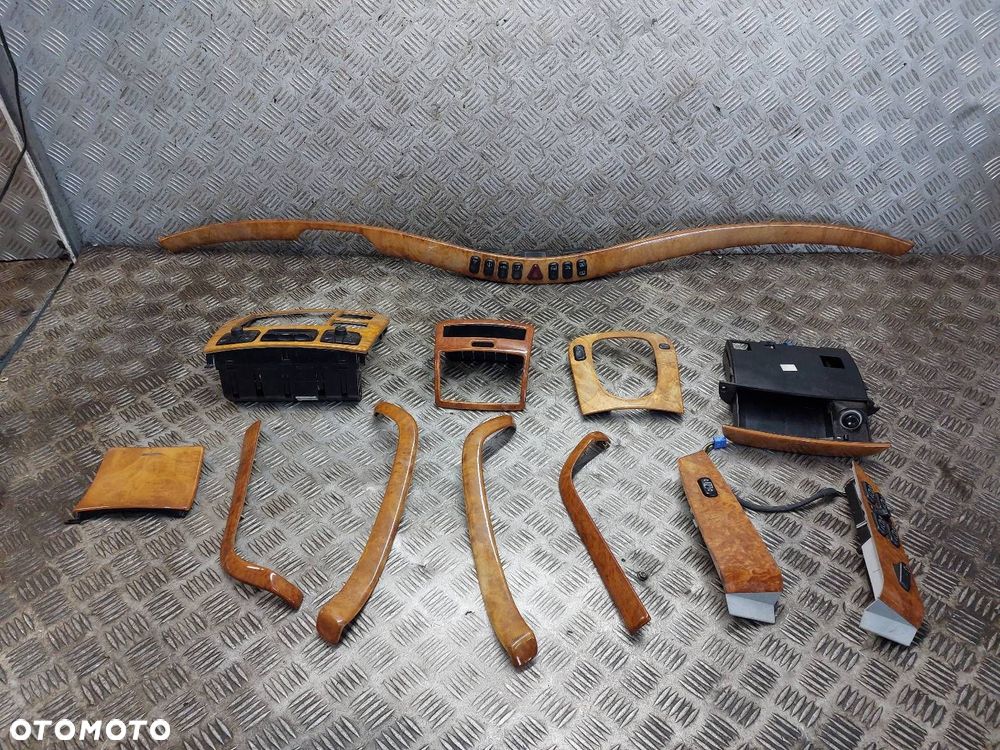 DEKORY LISTWY OZDOBNE KOMPLET DREWNO MERCEDES-BENZ W220 2208300985 - 1