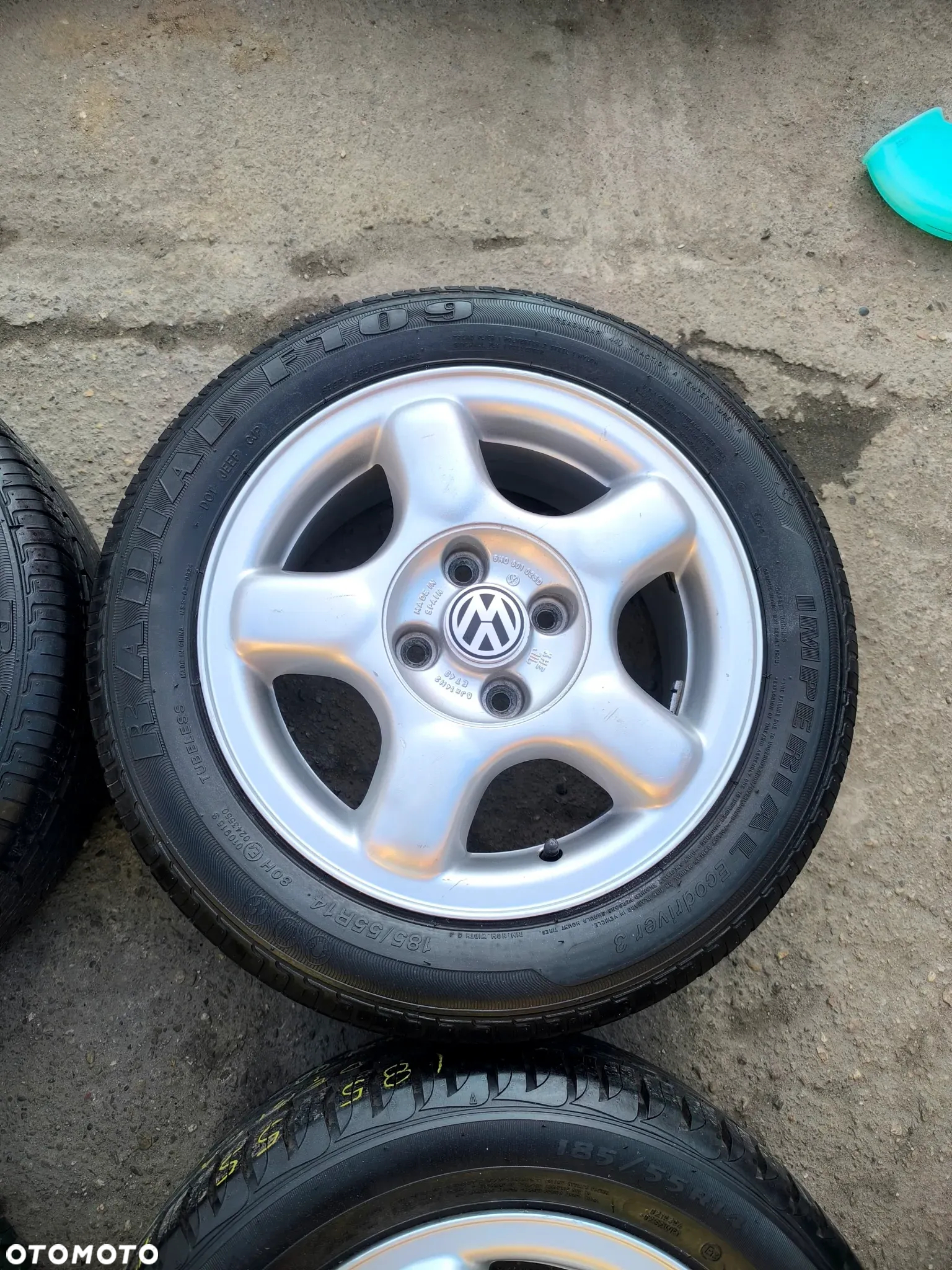 4x100 Felgi Aluminiowe Alufelgi 14 Koła Letnie Lato VW POLO LUPO UP! GOLF I II III 2 3 CADDY SCIROCCO CORRADO JETTA PASSAT B3 B4 SEAT AROSA MII IBIZA CORDOBA SKODA CITIGO FELICIA 7mm Legnica ALU-RAD 185/55 - 9