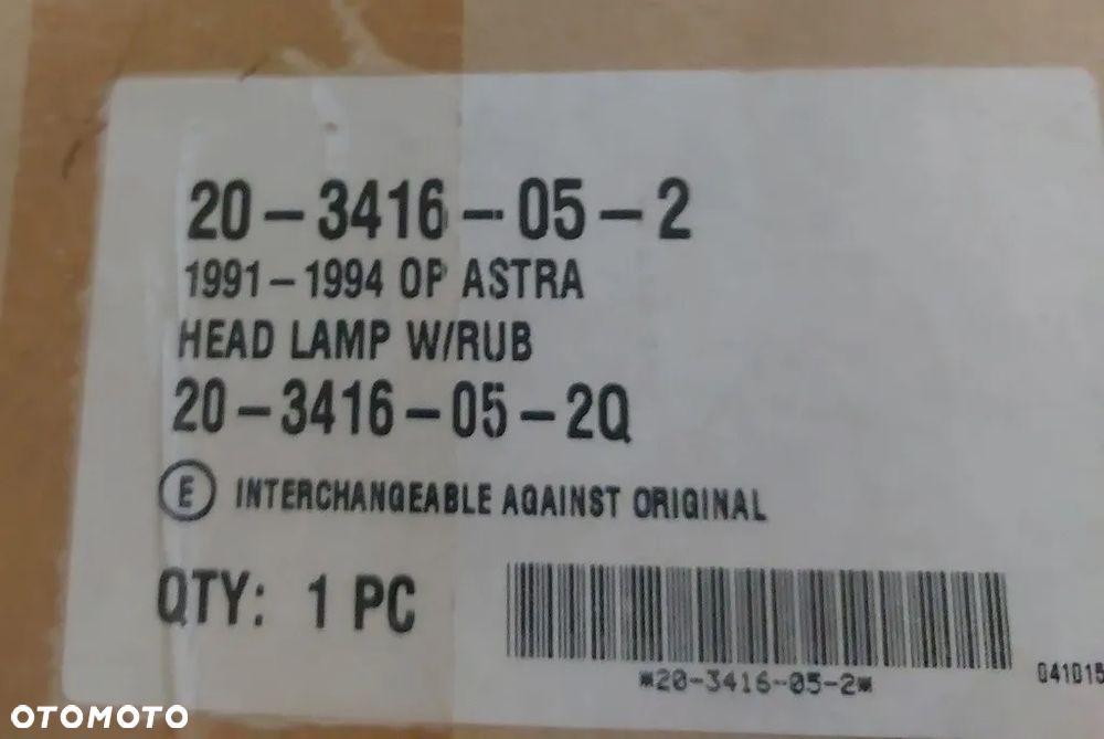 Reflektor lewy pasuje do Opel Astra F 1991r - 2