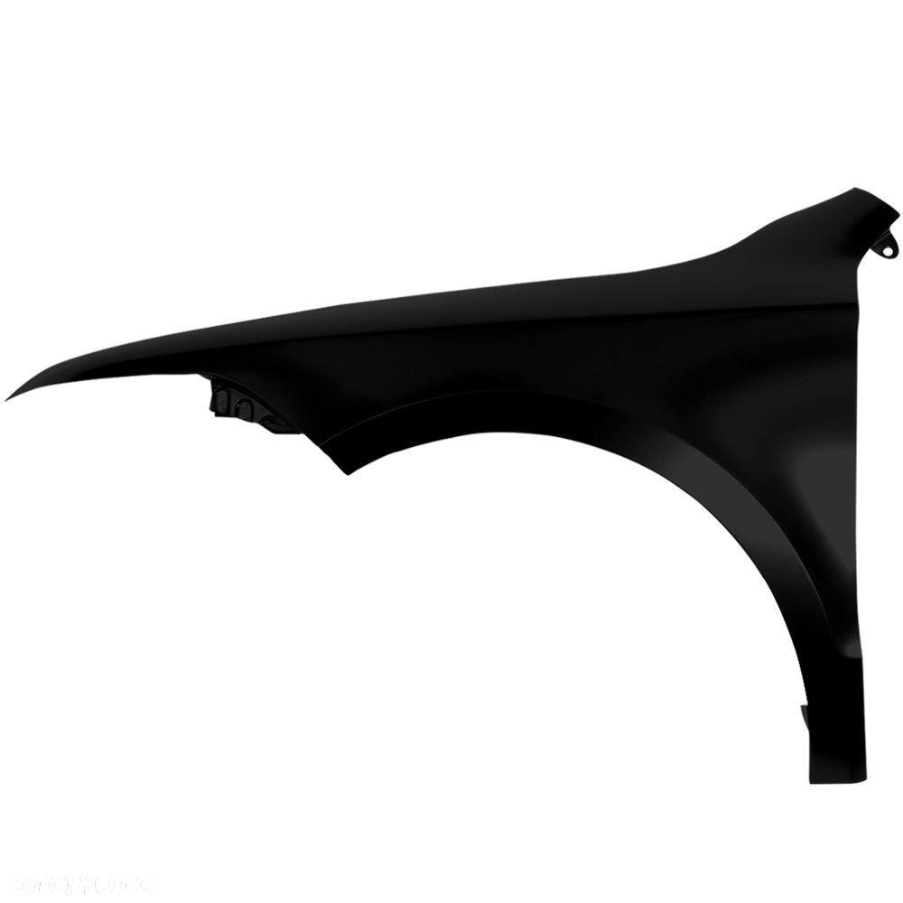 BLU Błotnik SKODA SUPERB II 3T LF9R lewy czarny 08-13 przód SchwarzMagie - 2