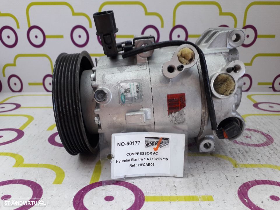 Compressor AC Hyundai Elantra 1.6 i 132Cv de 2015 - Ref: HFCAB06 - NO60177 - 1