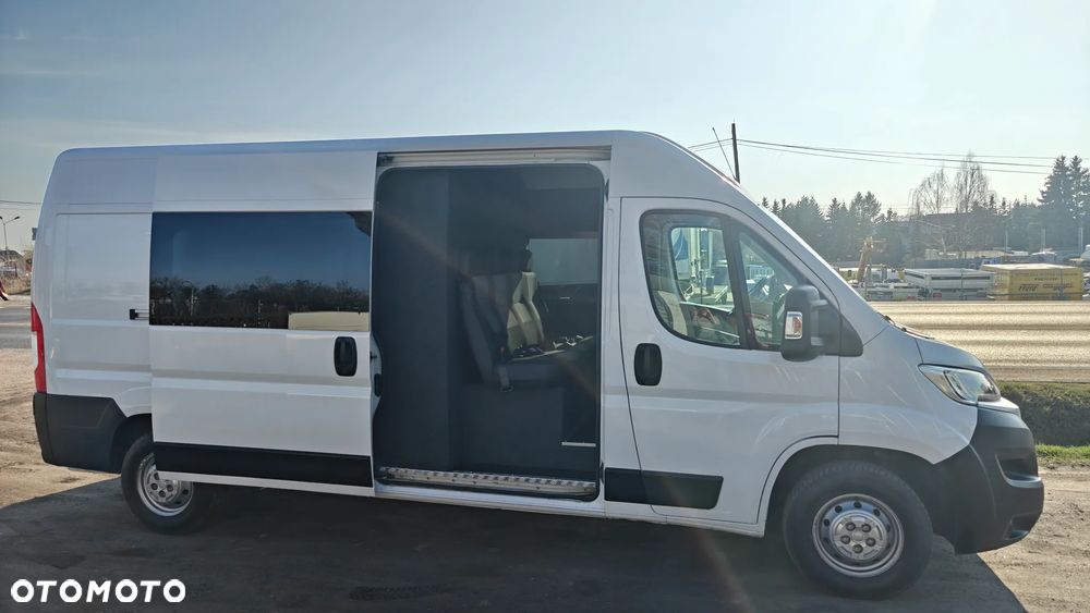 Fiat Ducato  Brygadówka 7 osób L3H2 klimatyzacja nawigacja ledy hak kamera cofania DOKA - 4