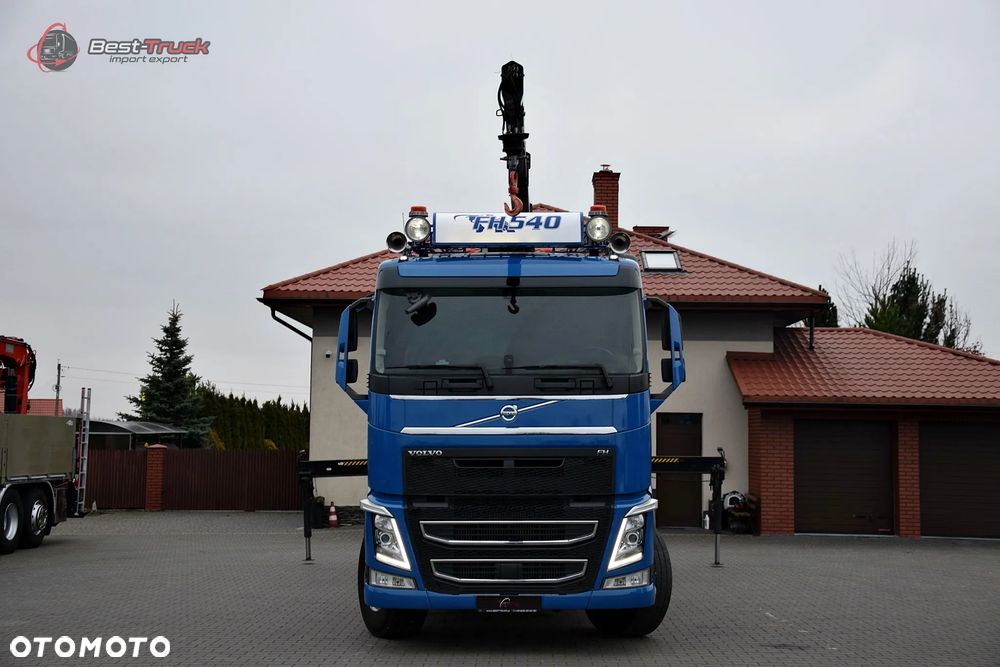 Volvo FH 540 / 6X2 / CAŁY NA PODUSZKACH /  OŚ SKRĘTNA PODNOSZONA  / HDS HIAB K177 PRO / ROTATOR / SKRZYNIA 6,7 M  / - 10