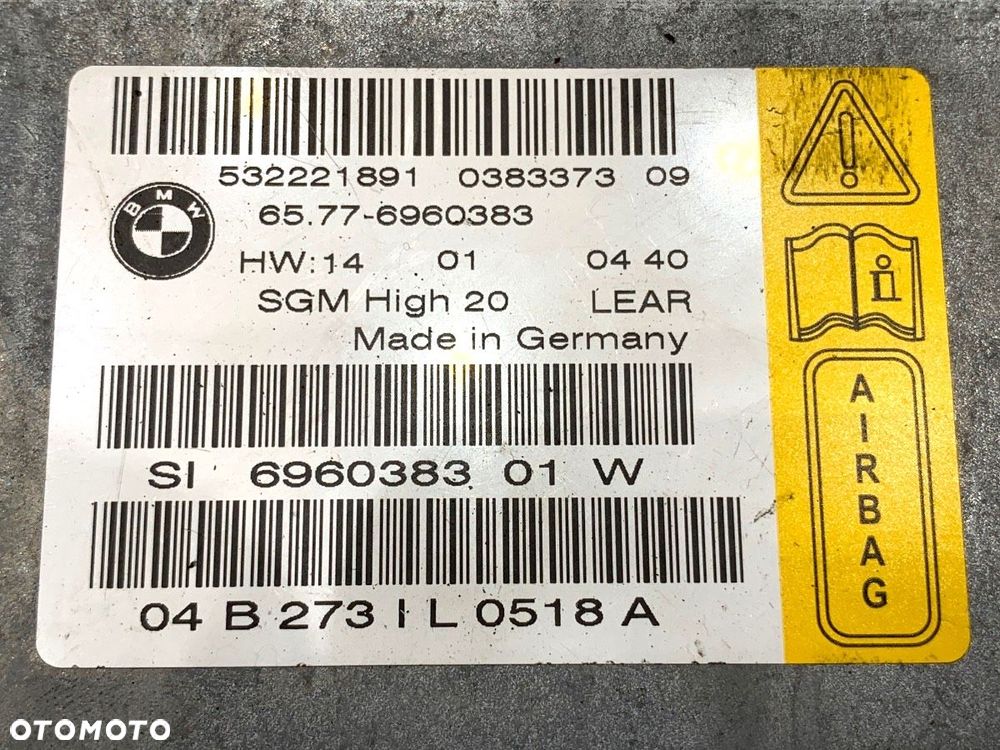 SENSOR AIRBAG  BMW 5 Touring (E61) 2004 - 2010 525 d 120 kW [163 KM] olej napędowy 2004 - 2007 - 4