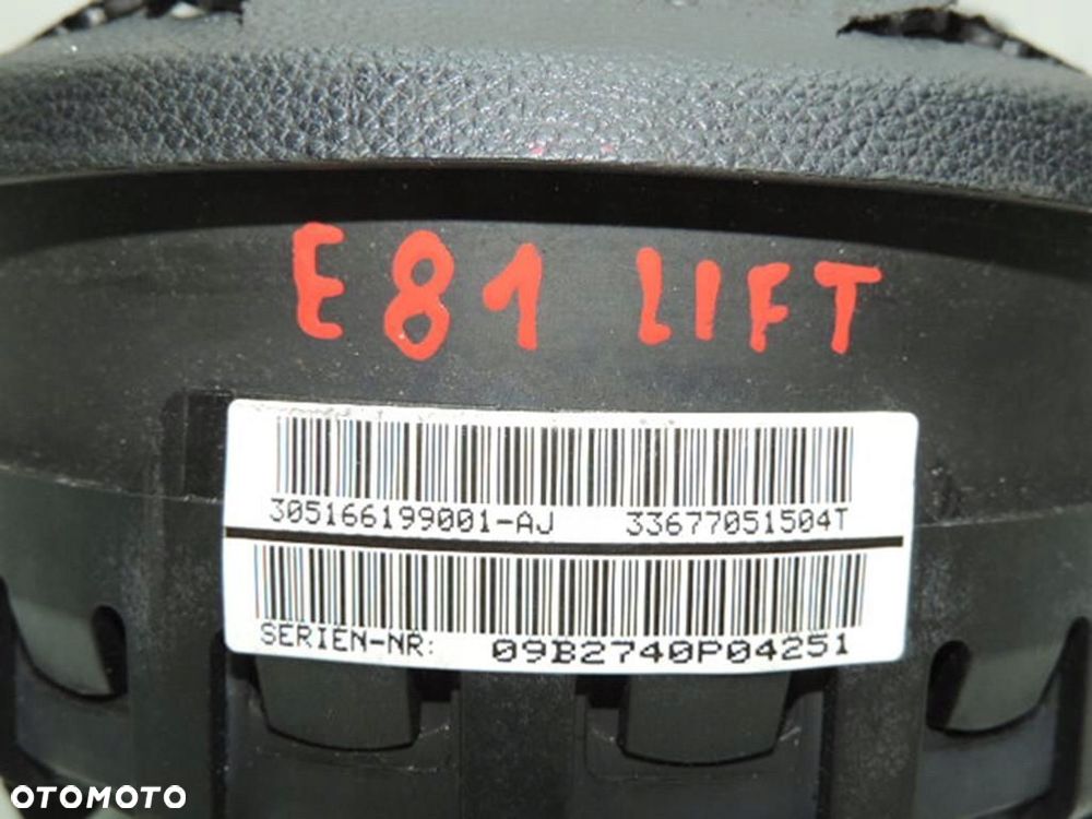 PODUSZKA AIRBAG KIEROWCY BMW E81 E87 LIFT - 3