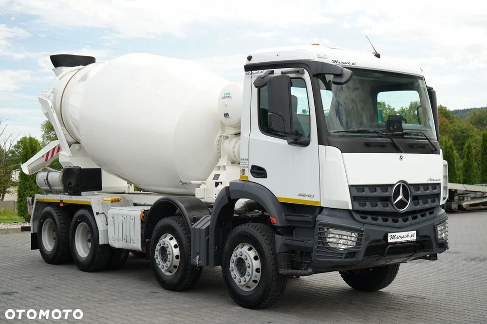 Mercedes-Benz AROCS 3240 / GRUSZKA 9M3 / 8x4 / BETONOMIESZARKA / OPONY 100% /  AUTOMAT - 8
