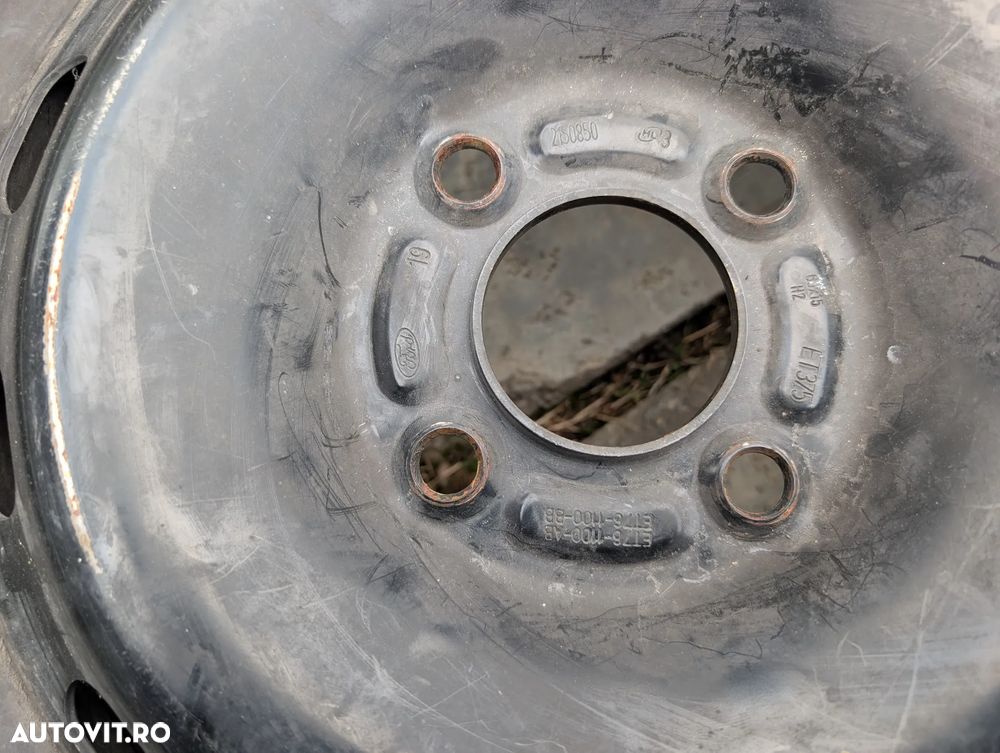Janta tabla 15'' 4x108 Roata Rezerva FORD Transit Tourneo Courier Renault Peugeot cauciuc 195/60R15 Bridgestone ET76-1100-AB BB / 2150850 - 2