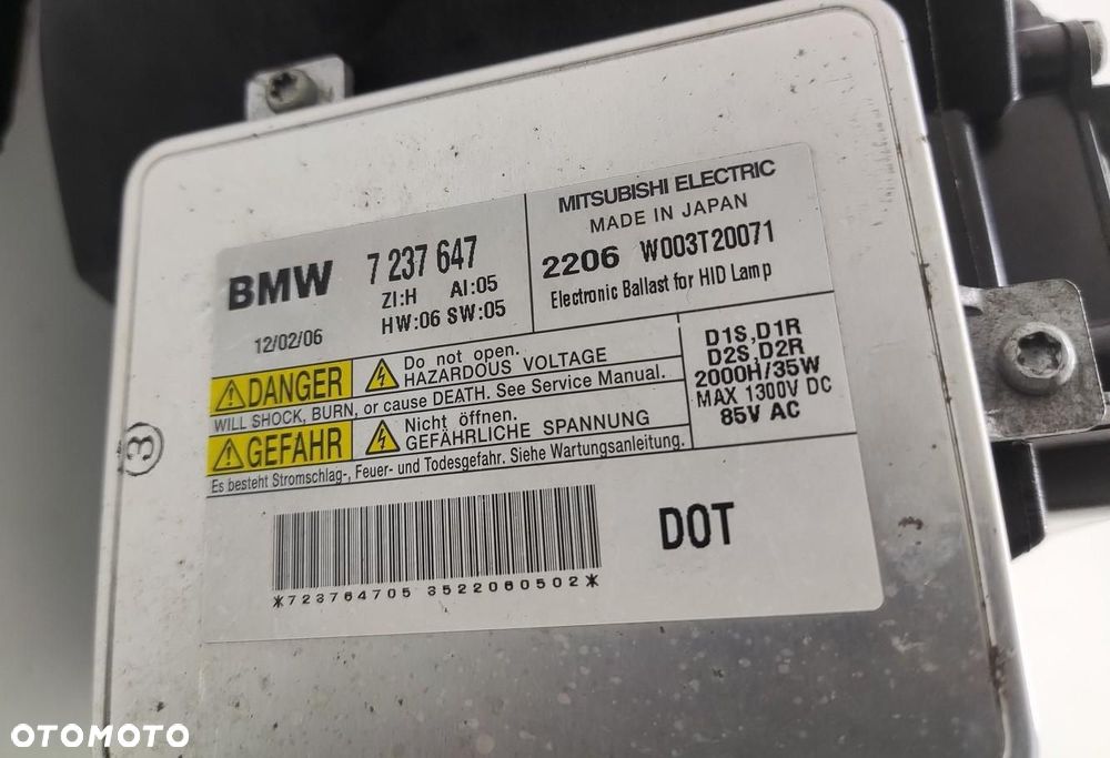 LAMPA LEWA PRZÓD XENON SKRĘTNY BMW 3 E90 E91 LIFT LCI 2008-2012 EUROPA - 7