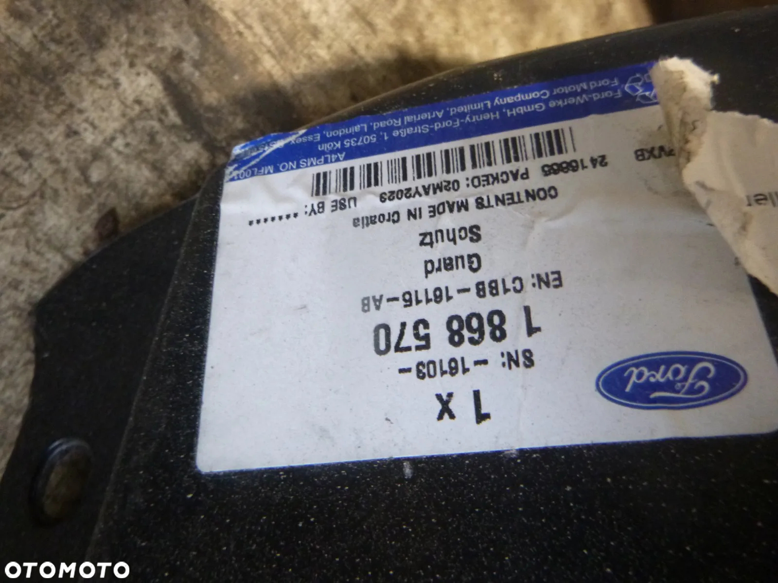ford fiesta mk7 nadkole przód lewe nowe oryginał - 2