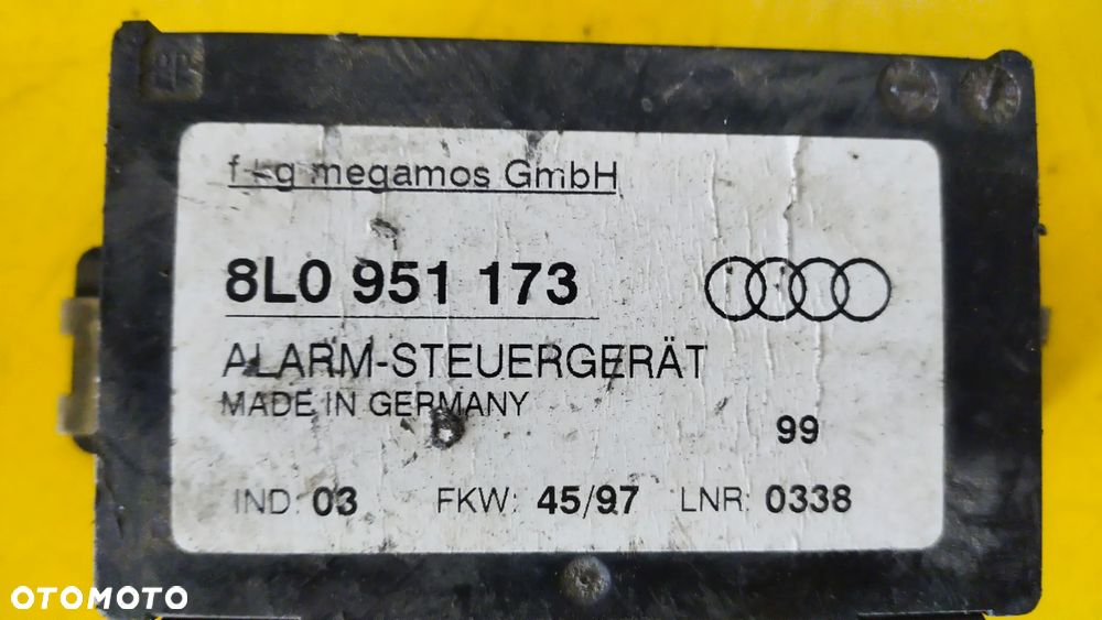 MODUŁ STEROWNIK ALARMU AUDI 8L0951173 - 2