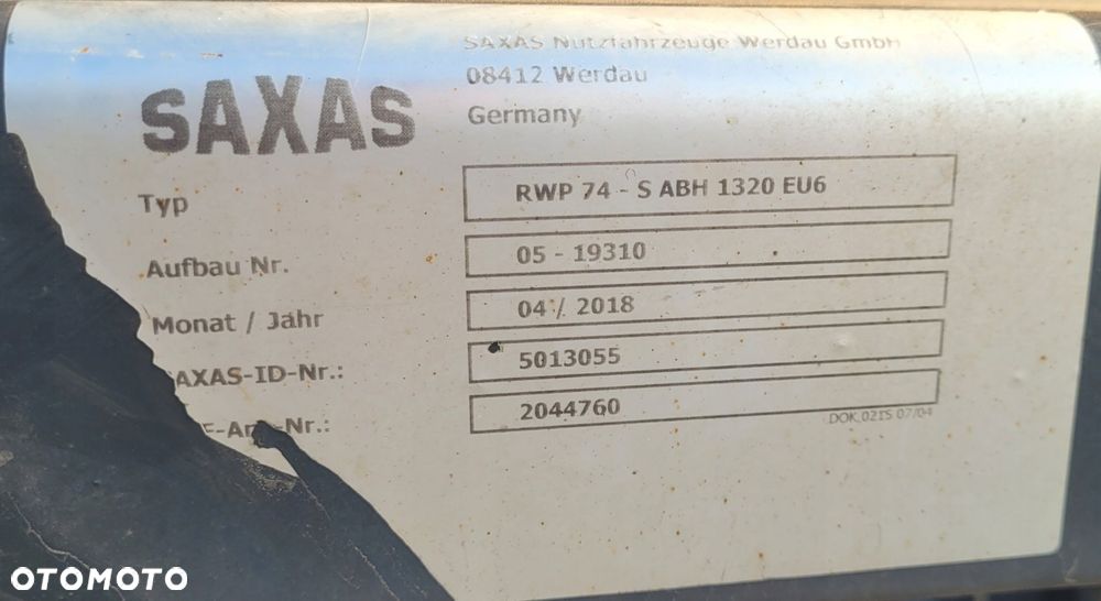 ZABUDOWA PODRAMÓWKA BDF DZIELONA MERCEDES / DAF / MAN SAXAS 2018 - 5