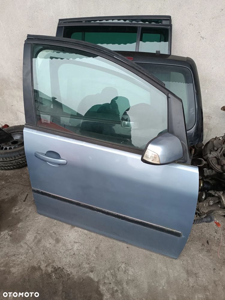FORD C-MAX 2007R KOMPLETNE DRZWI PRZEDNIE PRAWE NIEBIESKIE/BŁĘKIT - 1